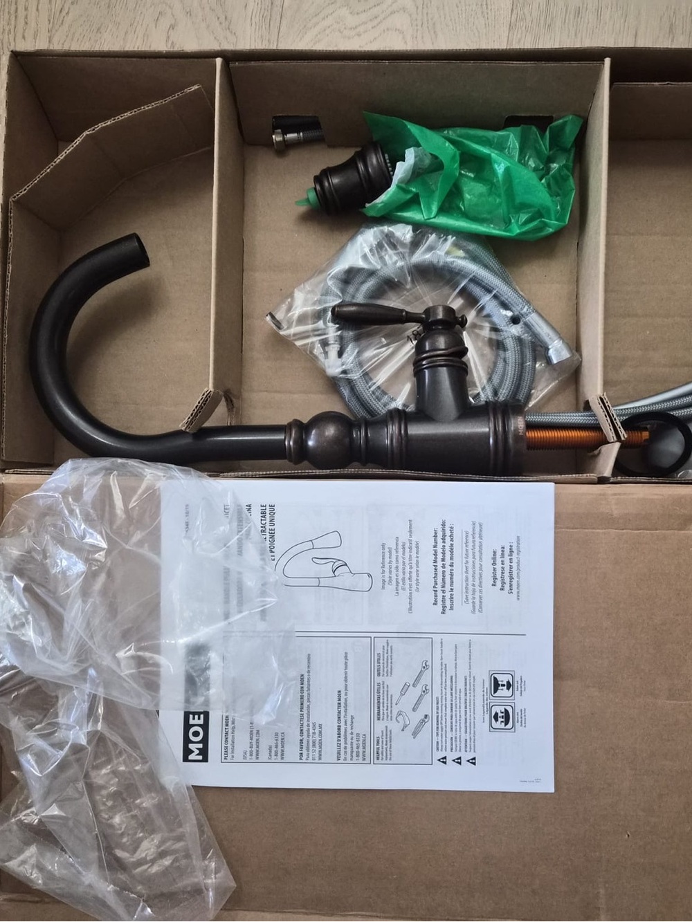 🔥 NEW Moen Weymouth Shepherd’s Hook Pulldown Kitchen Faucet – Oil-Rubbed Bronze